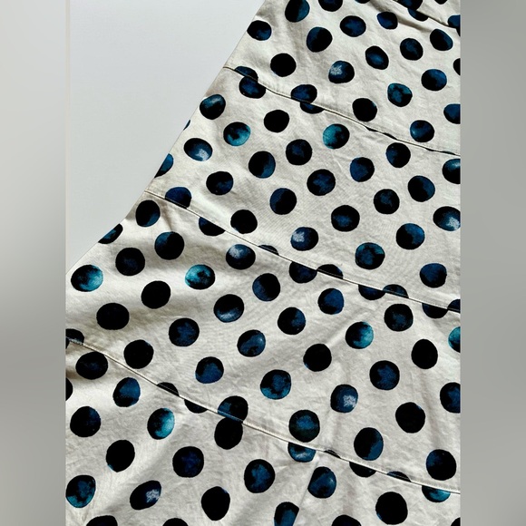 Talbots White and Blue Polka Dot Dress - Picture 2 of 4